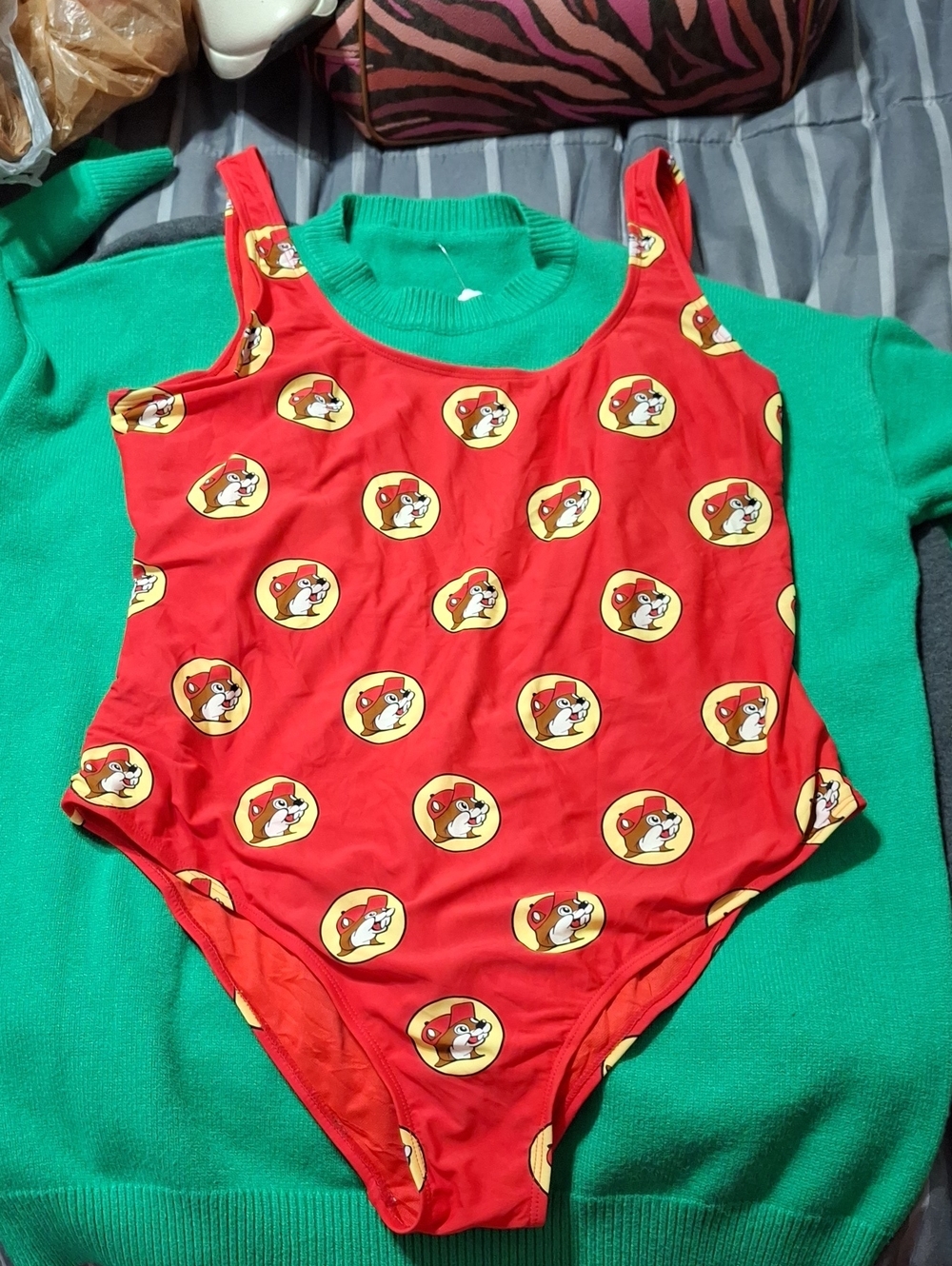 Bucces Red Graphic One-Piece Swimsuit